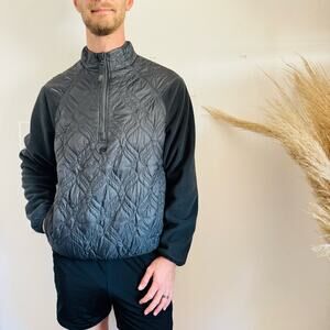 FABLETICS Loft Jacket Quilted Pockets Half Zip Nylon Pullover Gym Sweater S